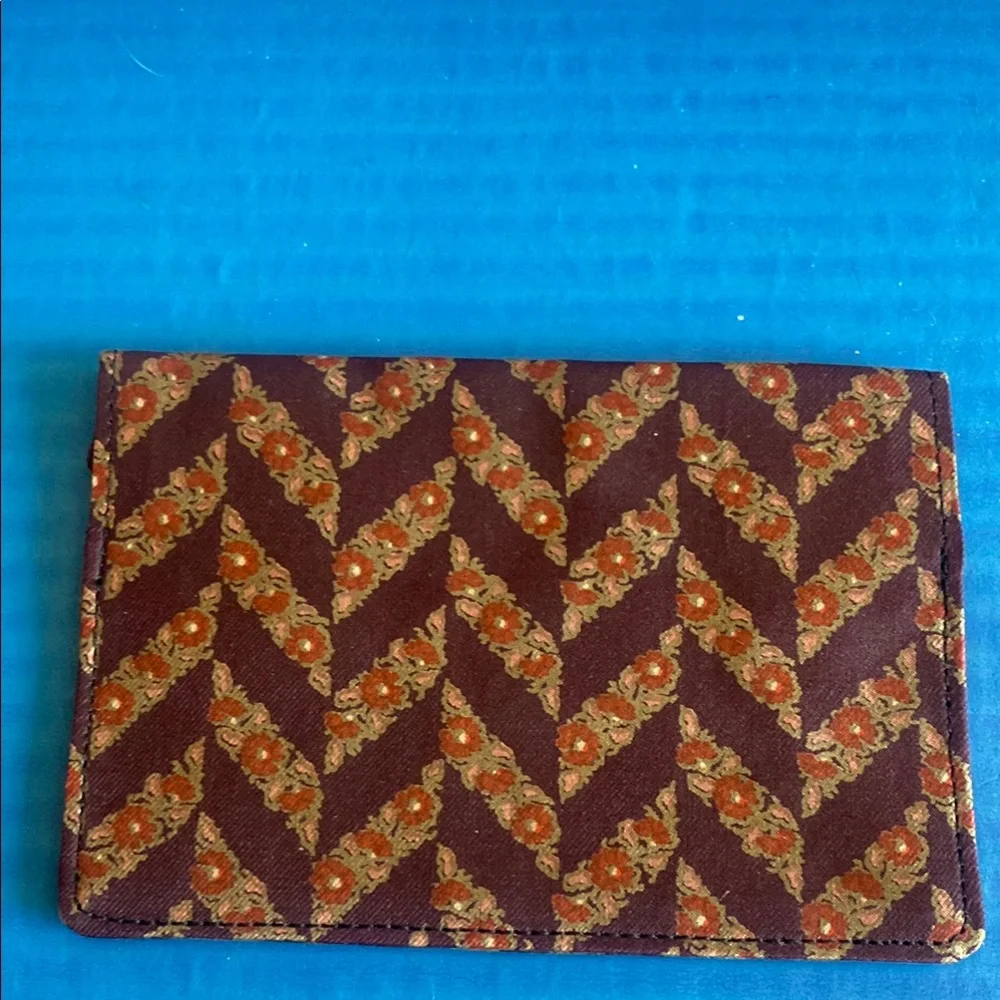 NWOT Dior Purple and Red Chevron Card Holder
